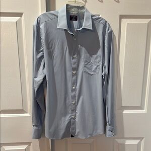 UNTUCKIT Slim Fit Sky Blue Men's Dress Shirt, Size L